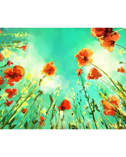 Greeting card flowers to the sky (F11026)