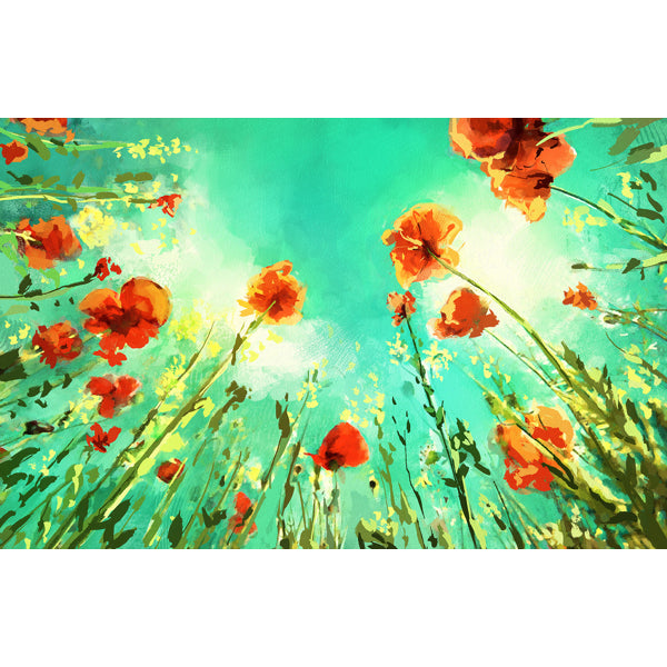 Wenskaart bloemen naar de lucht (F11026)