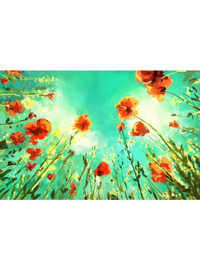 Wenskaart bloemen naar de lucht (F11026)
