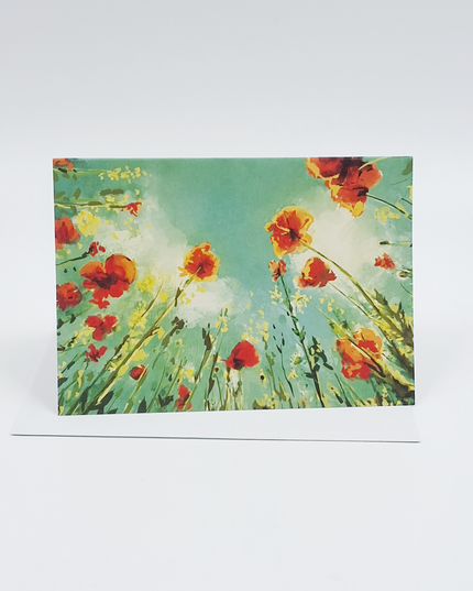 Greeting card flowers to the sky (F11026)
