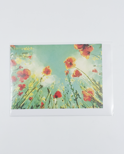 Greeting card flowers to the sky (F11026)