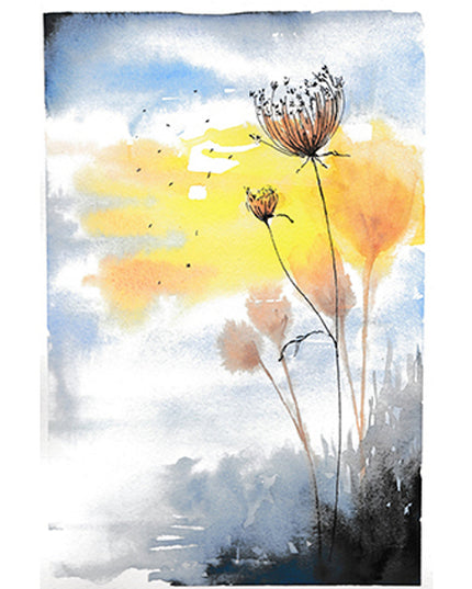 Greeting card reeds and sunlight (F11028)