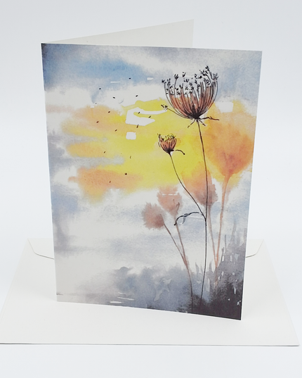 Greeting card reeds and sunlight (F11028)