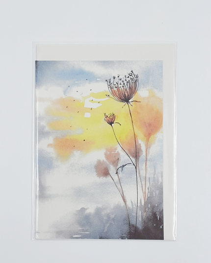Greeting card reeds and sunlight (F11028)