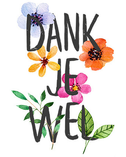 Wenskaart dank je wel (F11030)