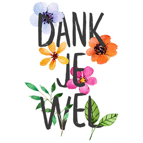 Wenskaart dank je wel (F11030)