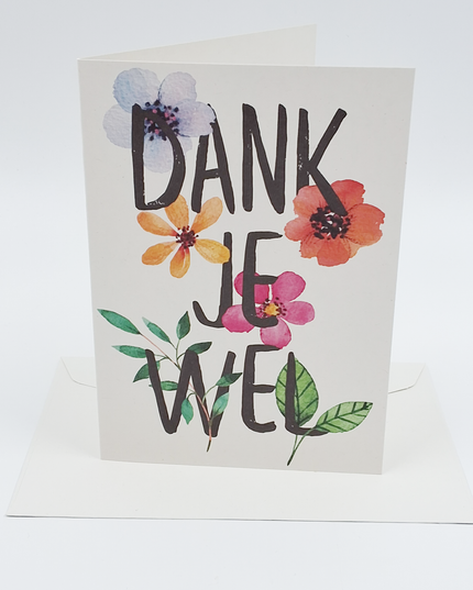 Wenskaart dank je wel (F11030)