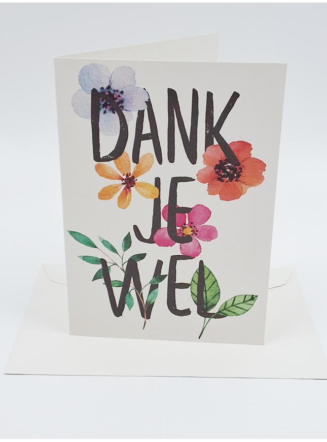 Wenskaart dank je wel (F11030)