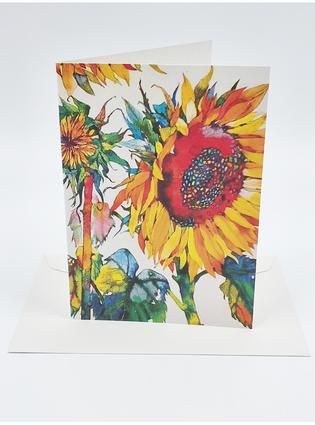 Wenskaart zonnebloem (F11035)