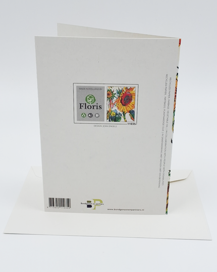 Carte de vœux tournesol