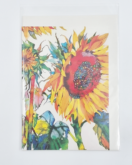 Carte de vœux tournesol