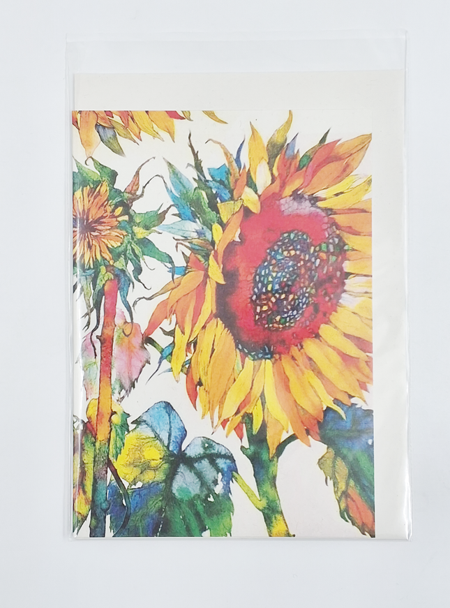 Wenskaart zonnebloem (F11035)