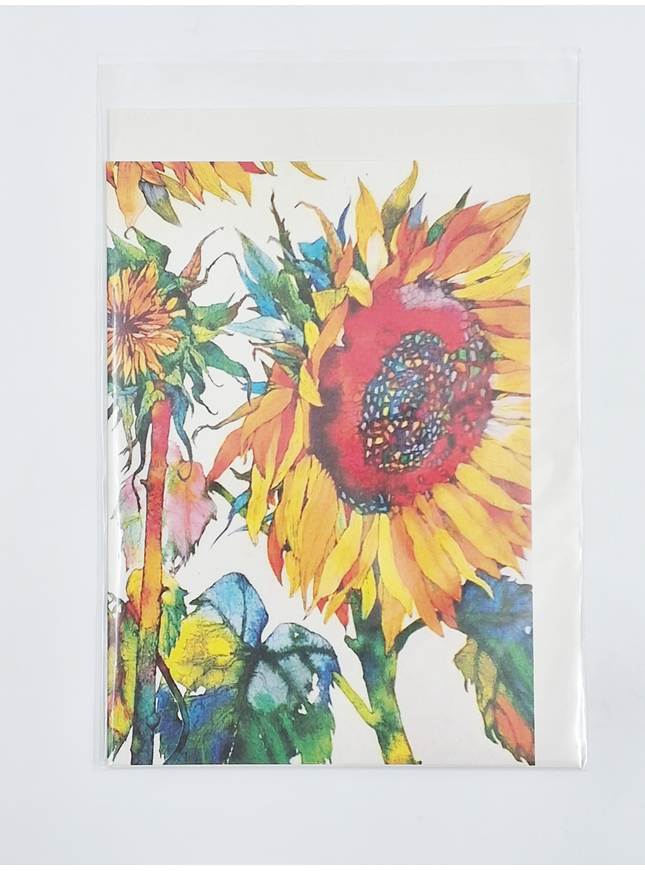 Wenskaart zonnebloem (F11035)