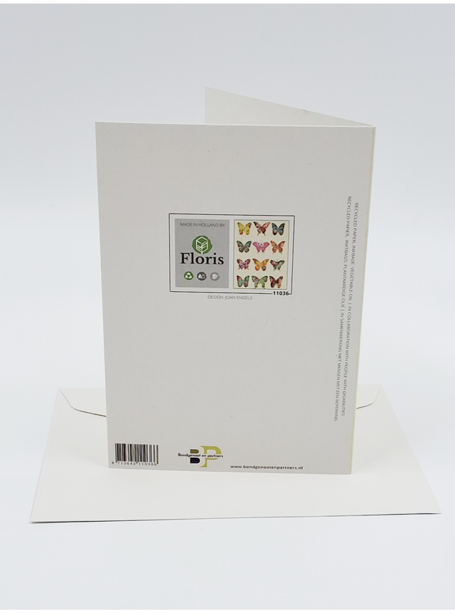 Wenskaart vlinders (F11036)