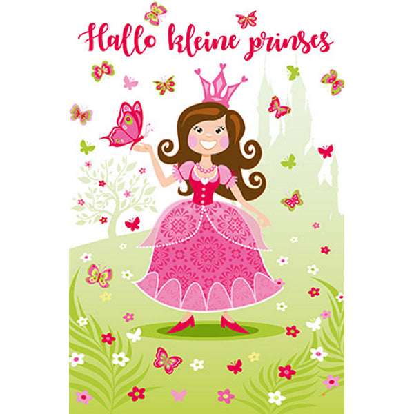 Wenskaart kleine prinses (F11038)