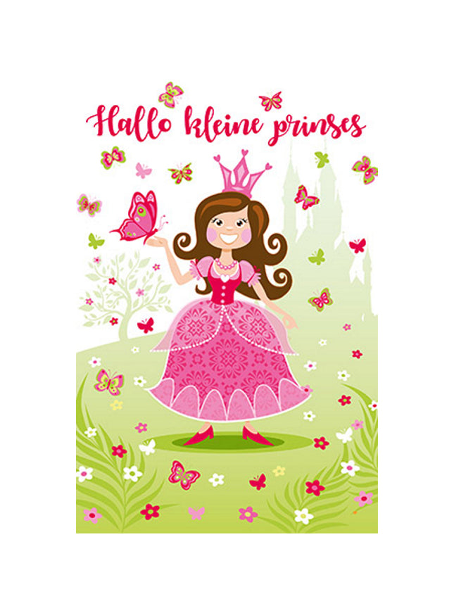Wenskaart kleine prinses (F11038)