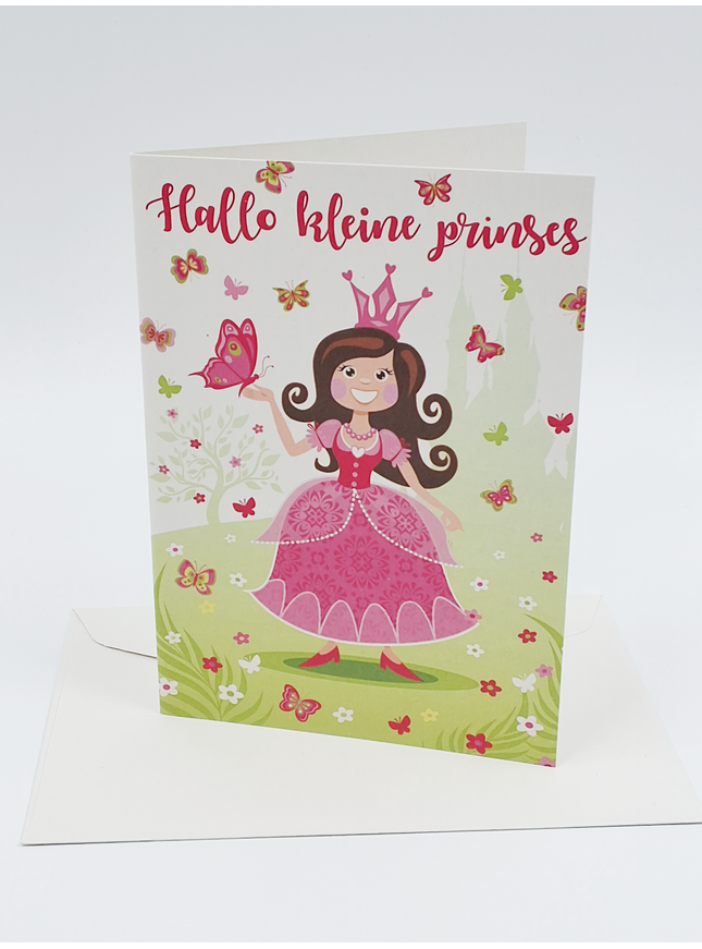 Wenskaart kleine prinses (F11038)
