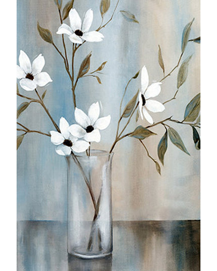 Wenskaart bloemen in vaas (F11040)
