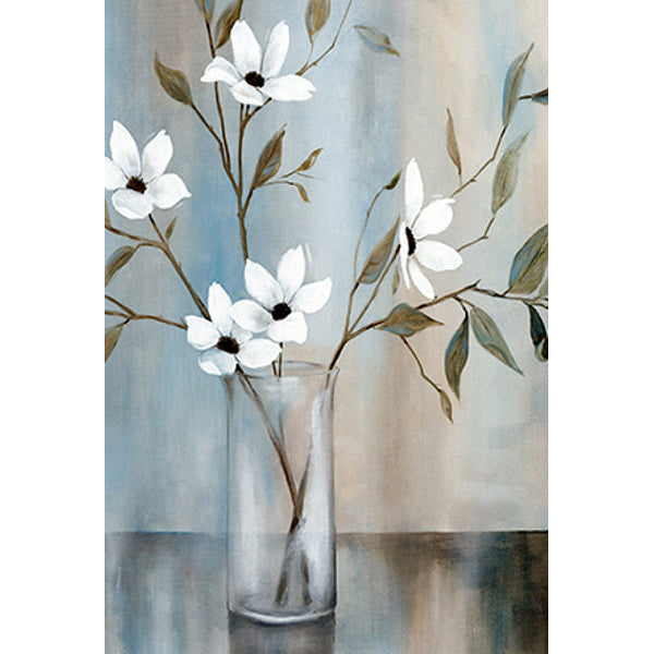 Wenskaart bloemen in vaas (F11040)