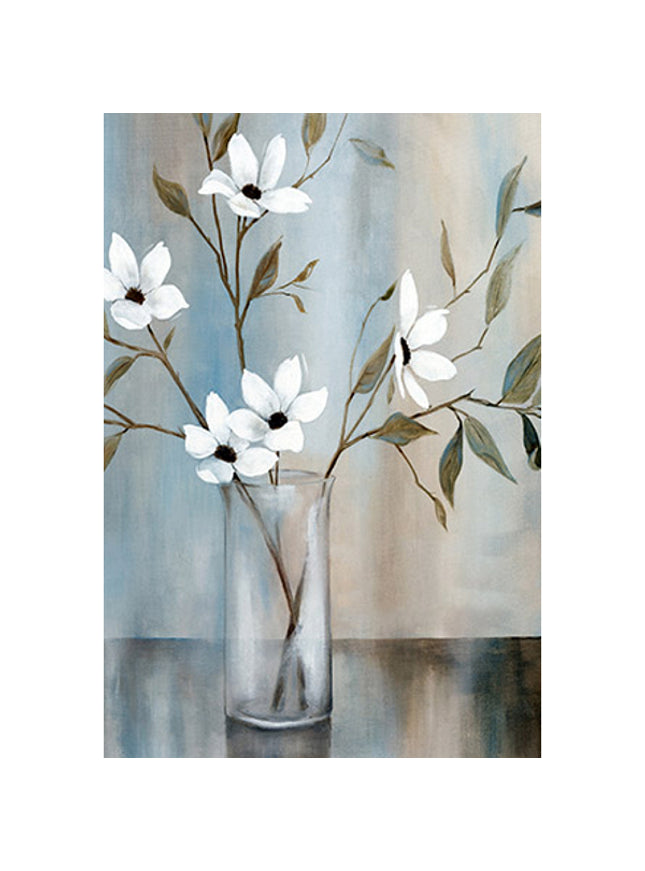 Wenskaart bloemen in vaas (F11040)