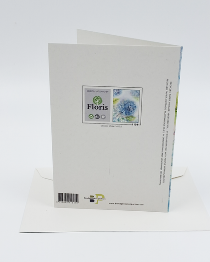 Greetings card hydrangea (F11041)