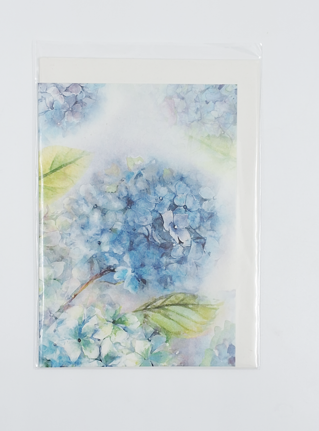 Wenskaart hortensia (F11041)