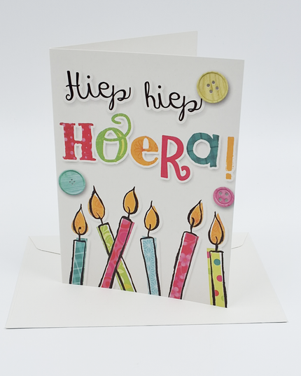 Greeting card hip hip hooray (F11056)