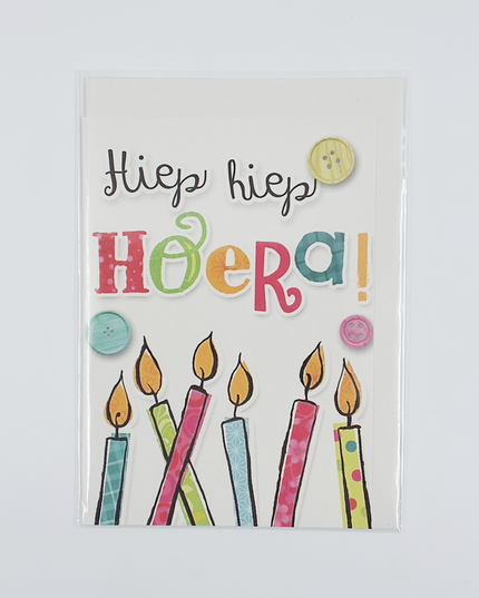 Greeting card hip hip hooray (F11056)