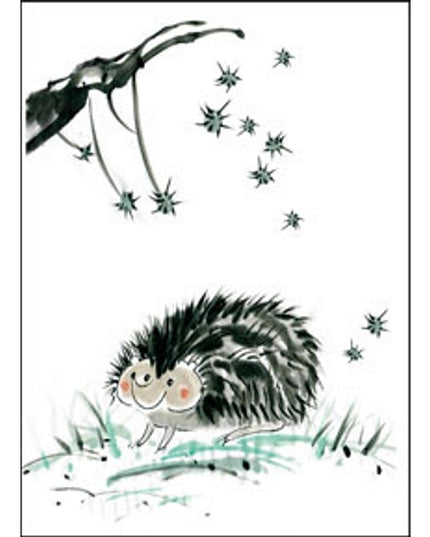 Wenskaart egel (F11070)