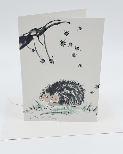 Wenskaart egel (F11070)