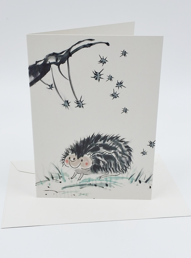 Wenskaart egel (F11070)