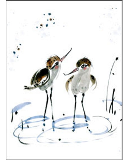 Carte de vœux avocettes