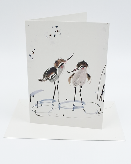 Carte de vœux avocettes