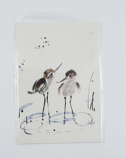 Carte de vœux avocettes