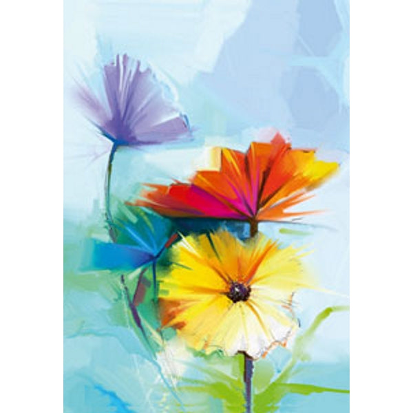 Wenskaart 3 lentebloemen (F11077)