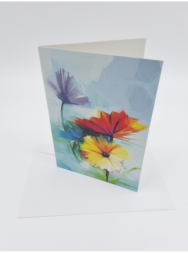 Wenskaart 3 lentebloemen (F11077)