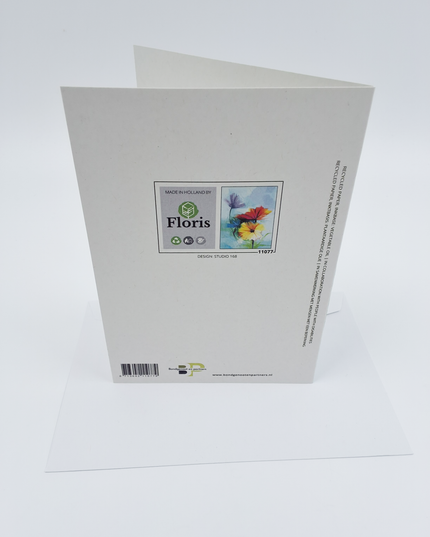 Greeting card 3 spring flowers (F11077)