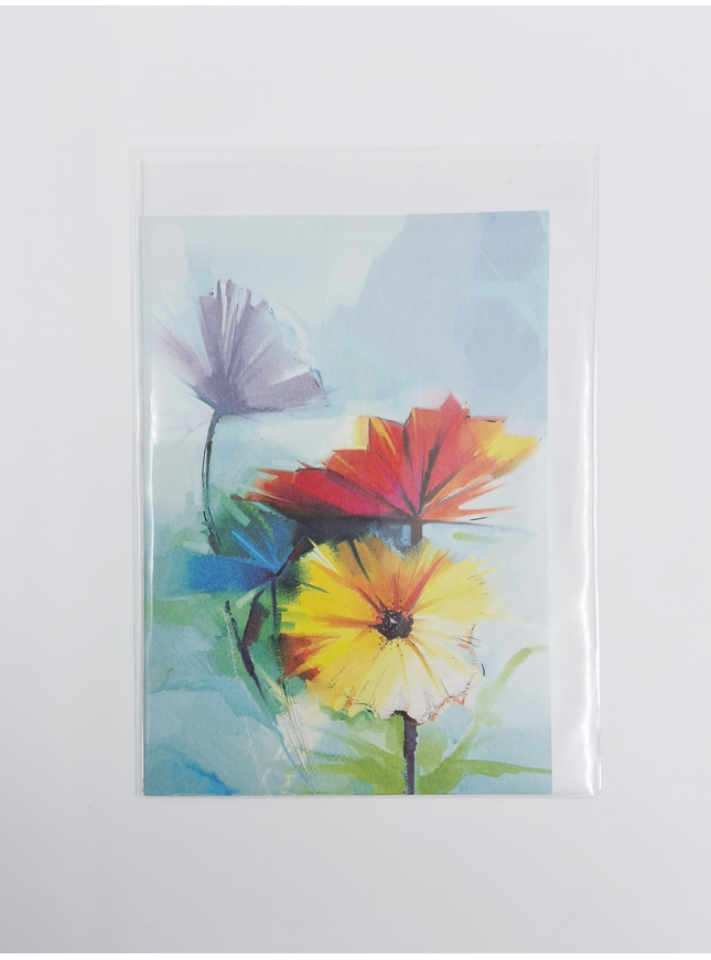 Wenskaart 3 lentebloemen (F11077)