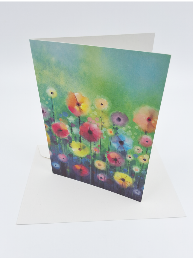 Wenskaart bloemenveld (F11078)