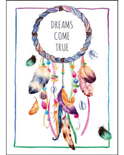 Wenskaart dromenvanger, dreams come true (F11079)