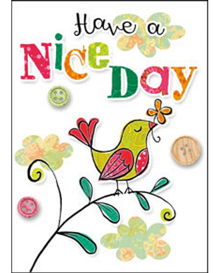 Wenskaart vogel, have a nice day (F11080)