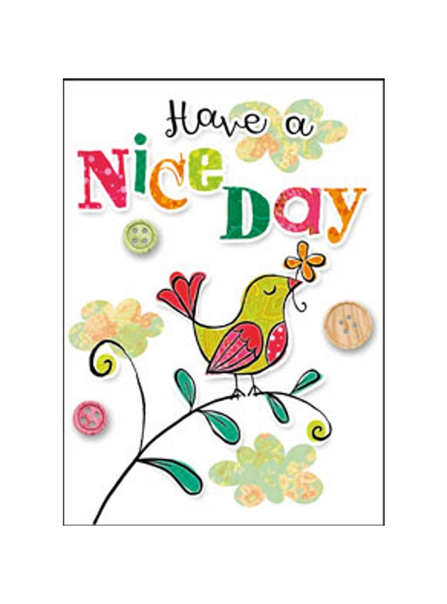 Wenskaart vogel, have a nice day (F11080)