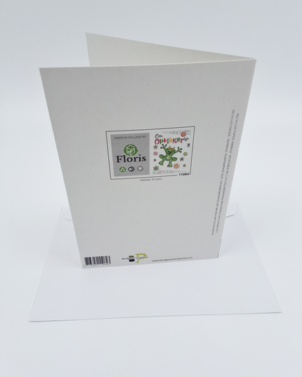 Greeting card frog, a pick-me-up (F11082)