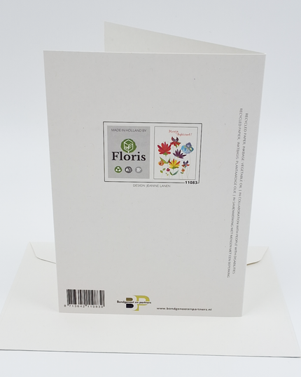 Greeting card flowers, happy birthday (F11083)