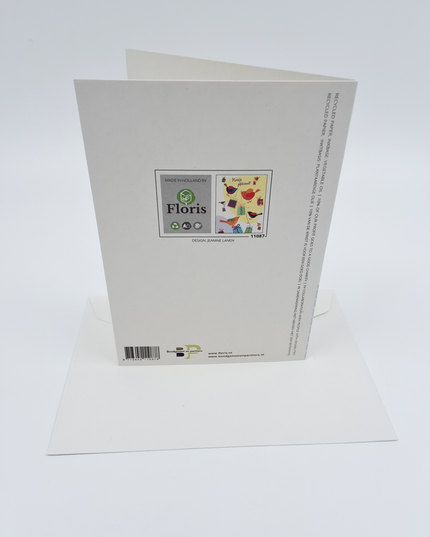 Greeting card birds gifts, congratulations (F11087)