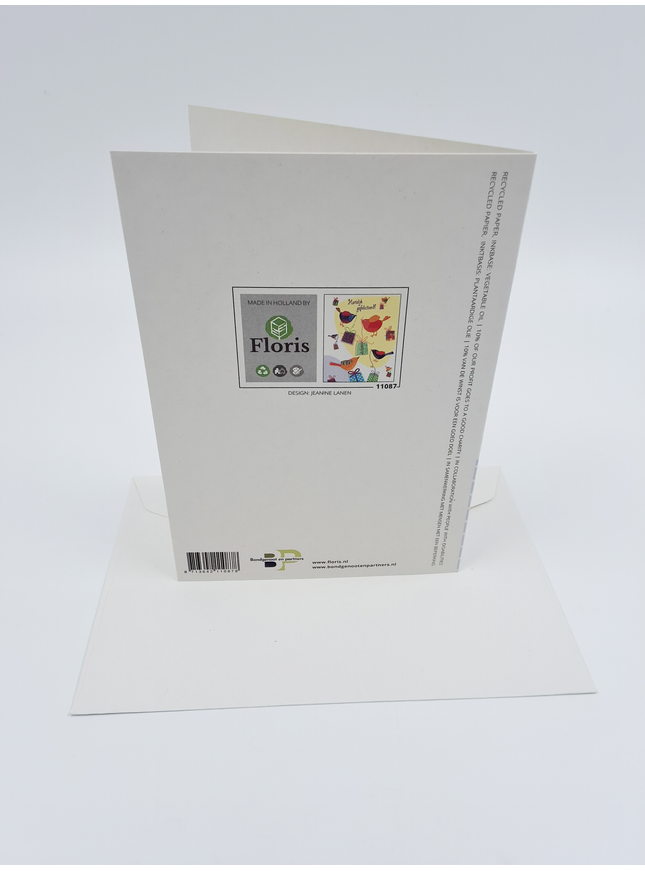 Wenskaart vogels cadeautjes, gefeliciteerd (F11087)