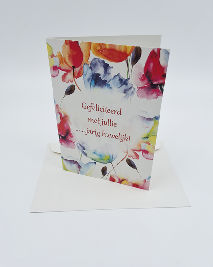 Greeting card flowers, congratulations on your … wedding anniversary (F11090)