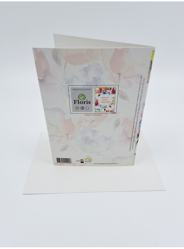 Wenskaart bloemen, gefeliciteerd met jullie … jarig huwelijk (F11090)
