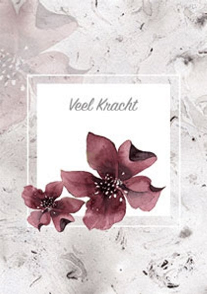 Wenskaart condoleance veel kracht (F11094)