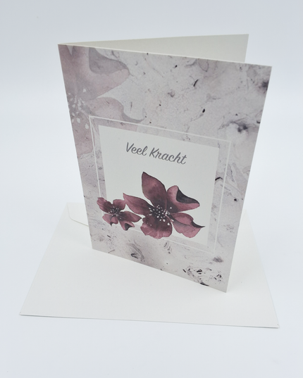 Condolence card much strength (F11094)